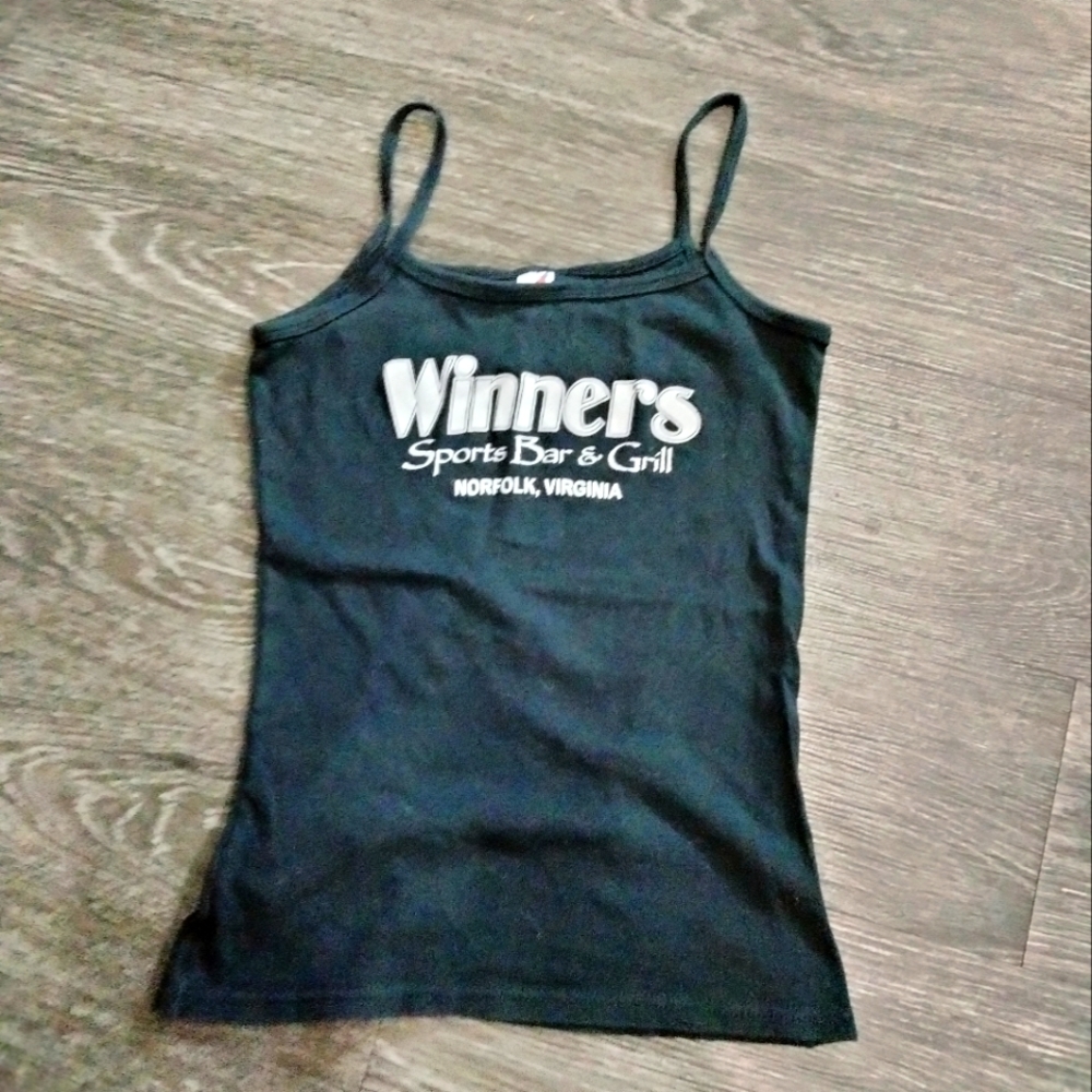 Winners Bar & Grill tank top Norfolk Virginia black white